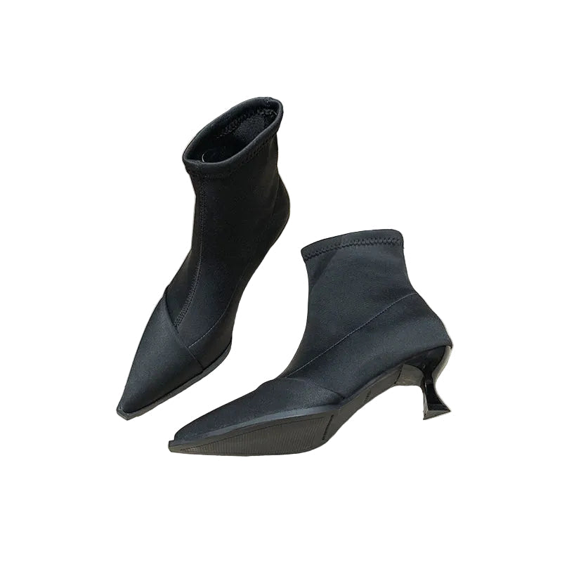 Women's Pointed Toe Sock Boots