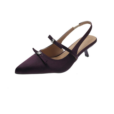 Women's Pointed Toe Slingback Heels