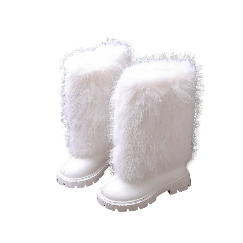 GIRLS' FAUX FUR WINTER BOOTS