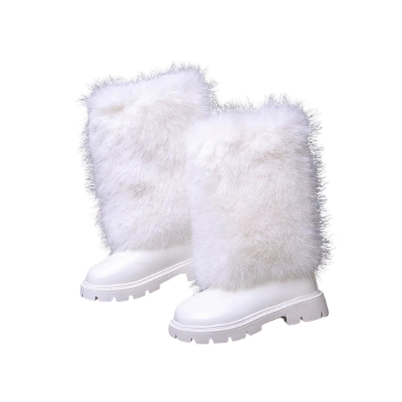 GIRLS' FAUX FUR WINTER BOOTS
