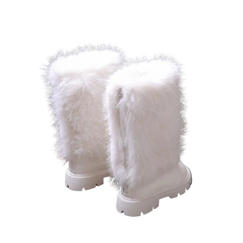 GIRLS' FAUX FUR WINTER BOOTS