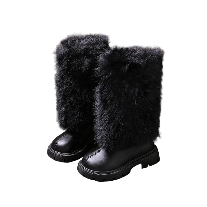GIRLS' FAUX FUR WINTER BOOTS