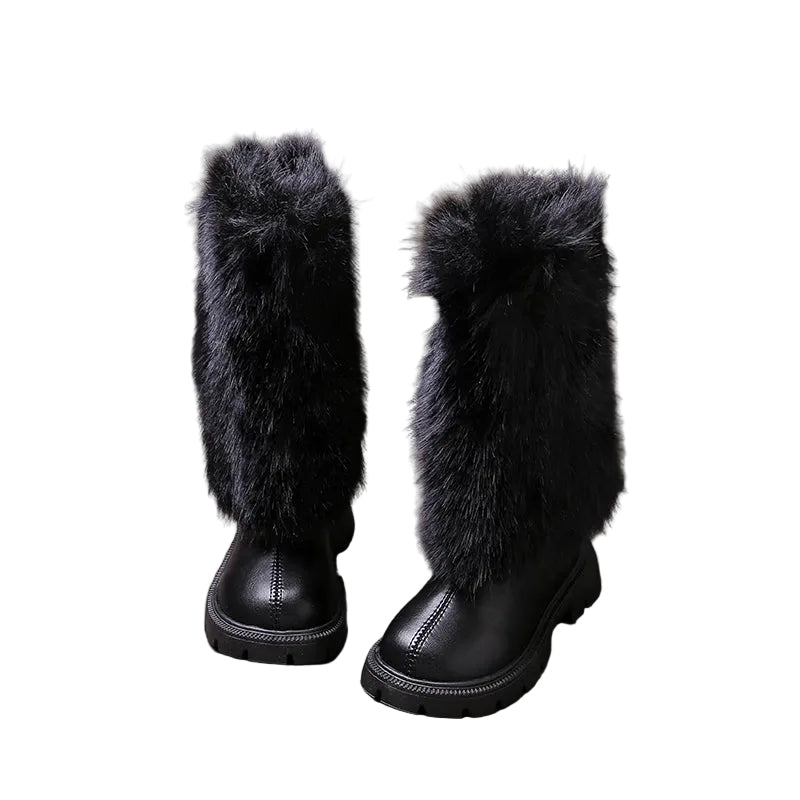 GIRLS' FAUX FUR WINTER BOOTS