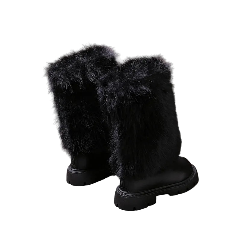 GIRLS' FAUX FUR WINTER BOOTS
