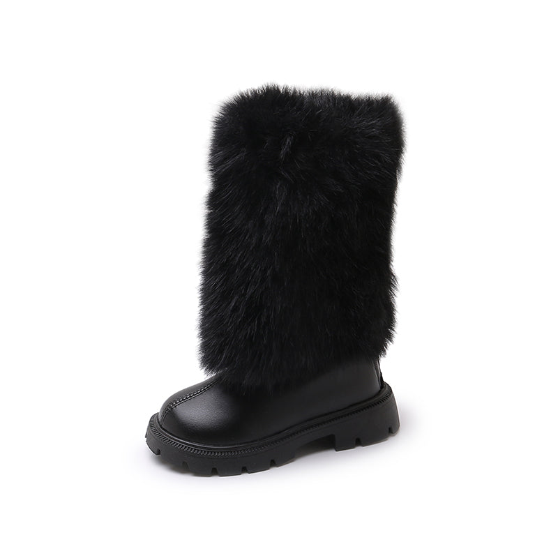 GIRLS' FAUX FUR WINTER BOOTS