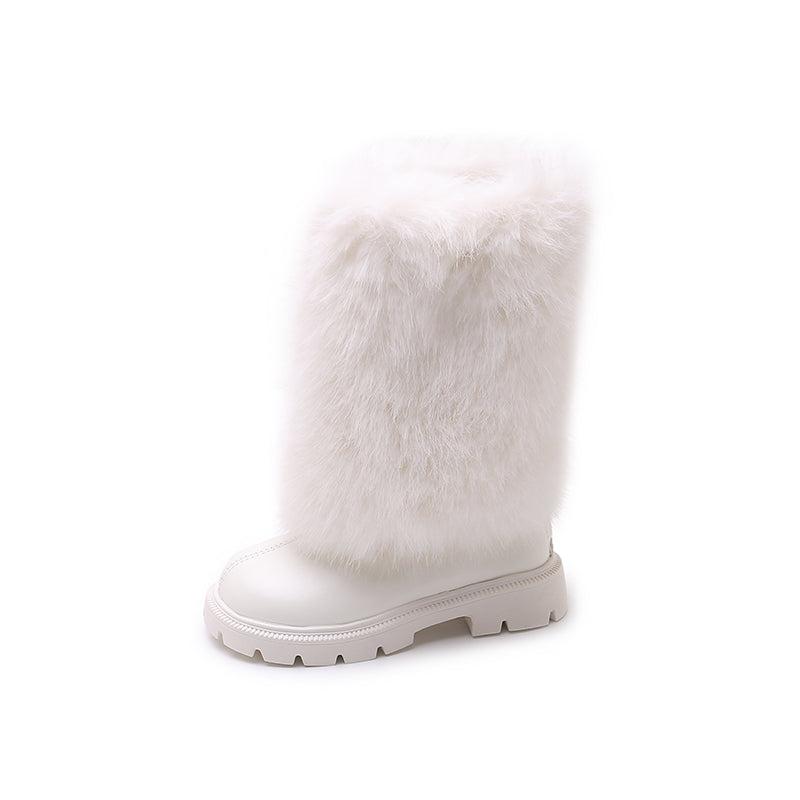 GIRLS' FAUX FUR WINTER BOOTS