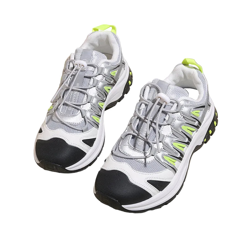MESH HIKING-STYLE CHUNKY SNEAKERS