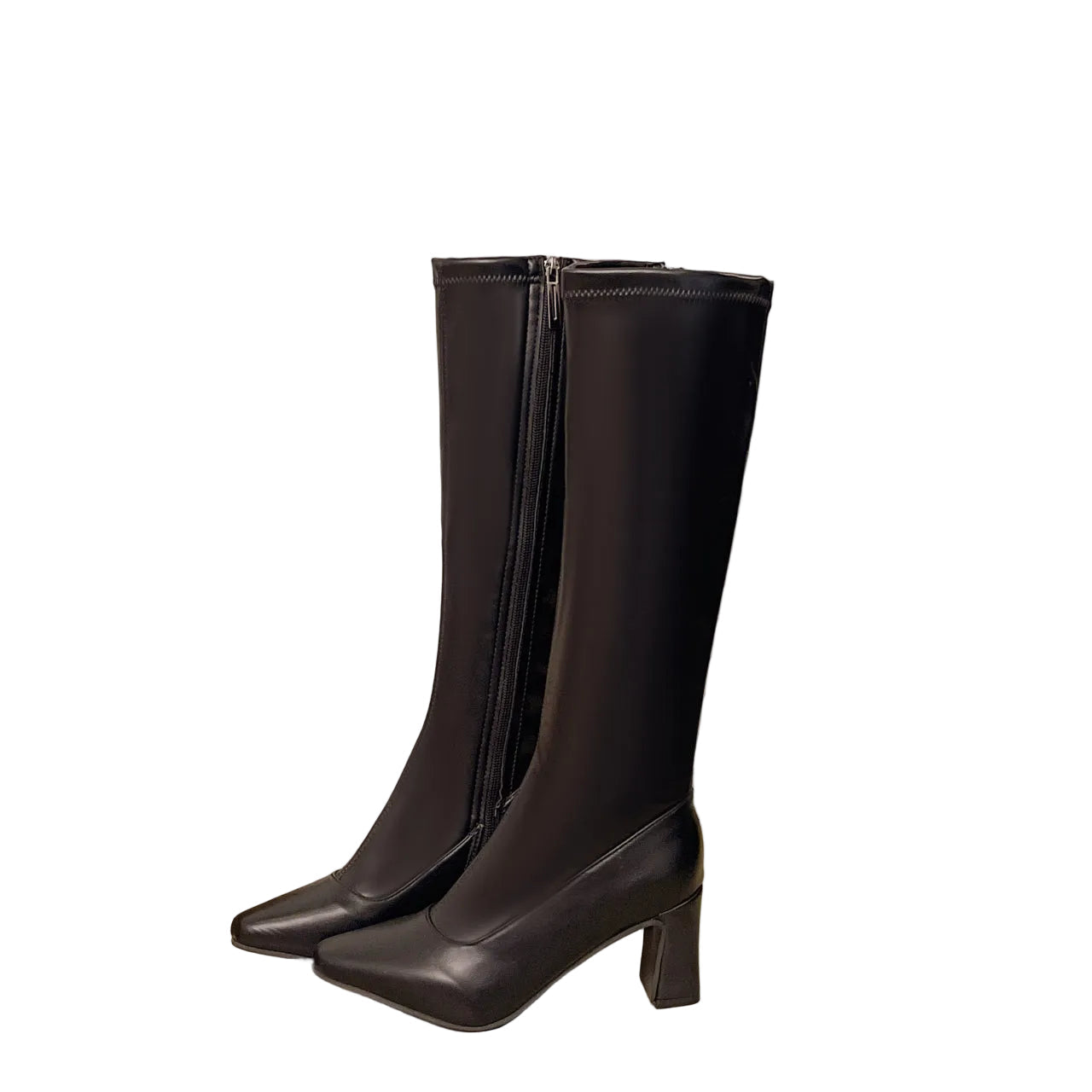 POINTED TOE KNEE-HIGH BOOTS