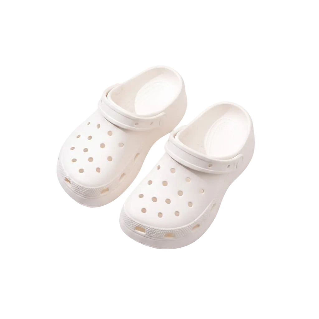 PLATFORM CLOGS WITH HEEL STRAP