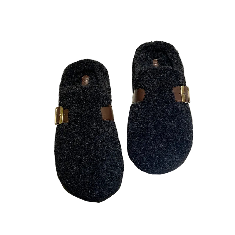 Women's Sherpa Buckle Clog Mules