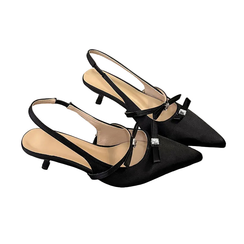 Women's Pointed Toe Slingback Heels