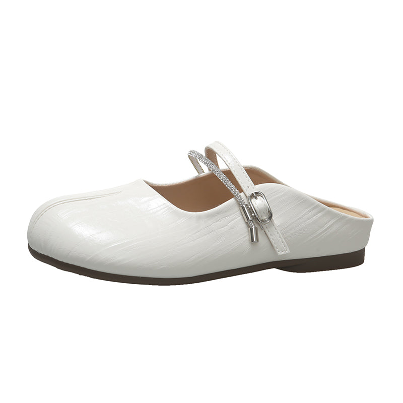 METALLIC BACKLESS MULES
