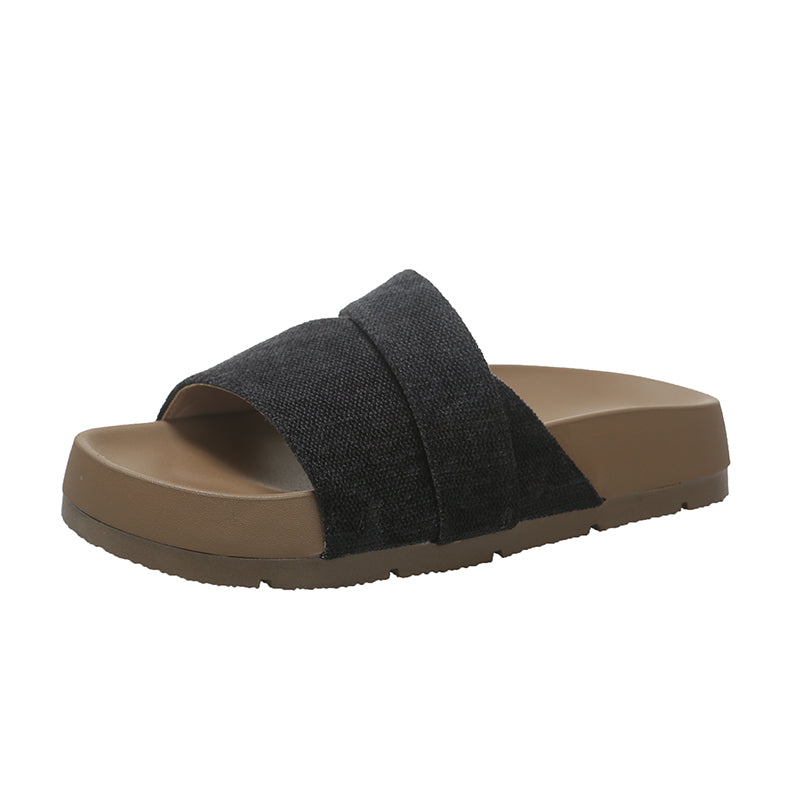 CROSS-STRAP SLIDES