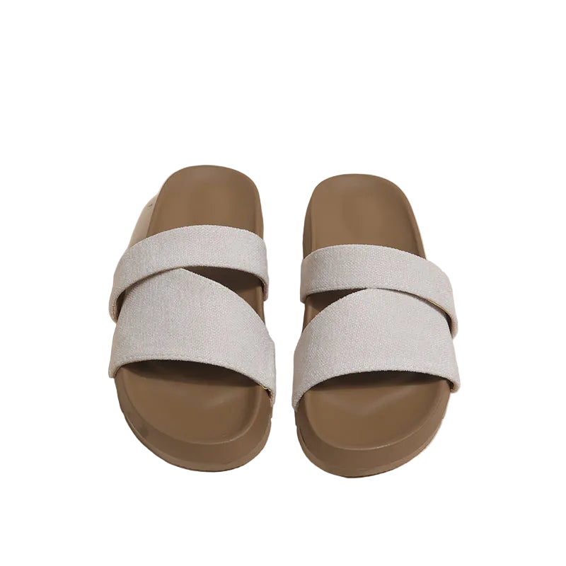 CROSS-STRAP SLIDES