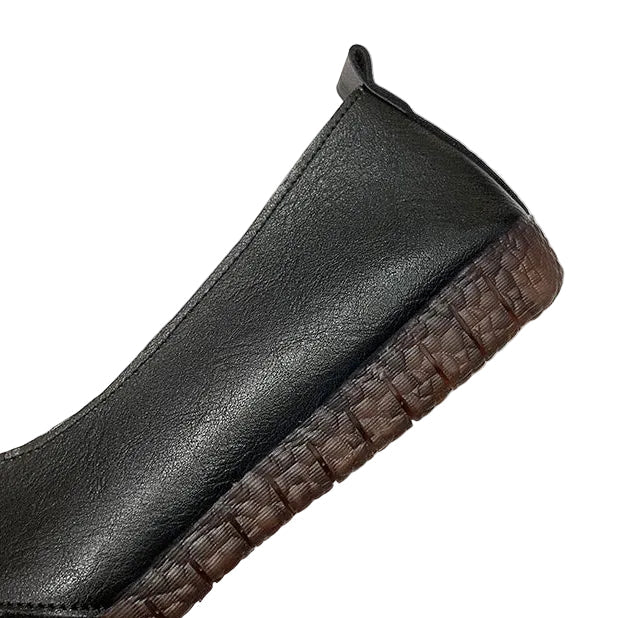 Women's Retro Soft Vegan Leather Flats