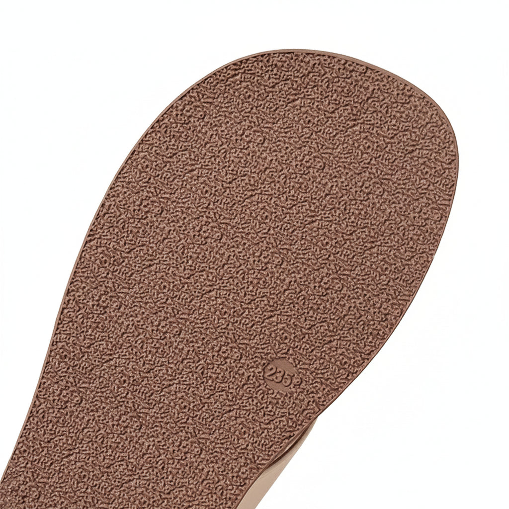 MINIMALIST CRISS CROSS PLATFORM SLIDES