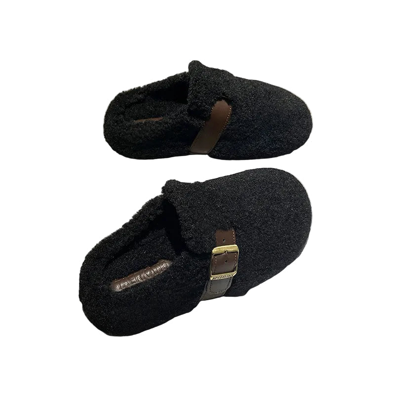 Women's Sherpa Buckle Clog Mules