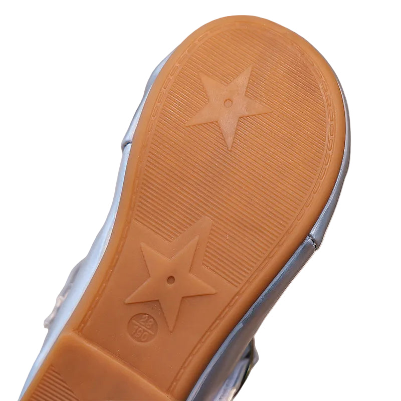 PLEATED MARY JANE FLATS