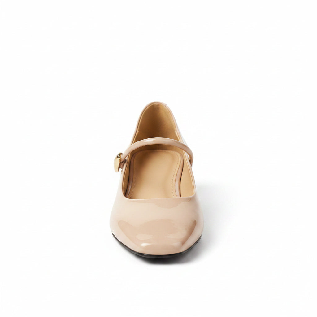 PATENT VEGAN LEATHER MARY JANE HEELS