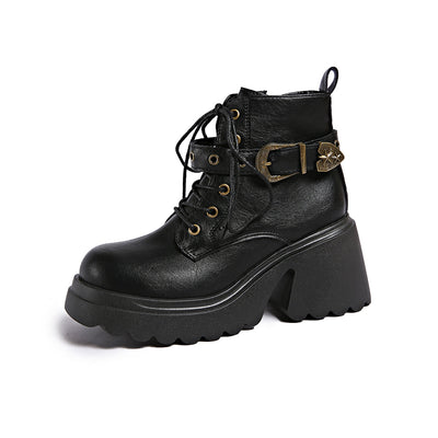 Women's Gothic Platform Combat Boots