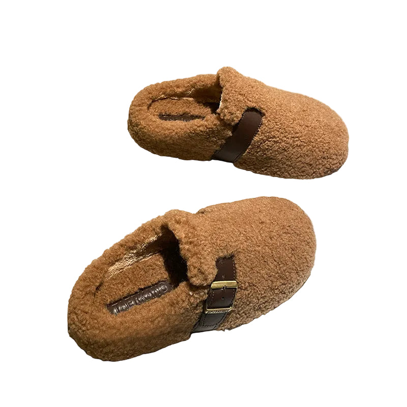 Women's Sherpa Buckle Clog Mules