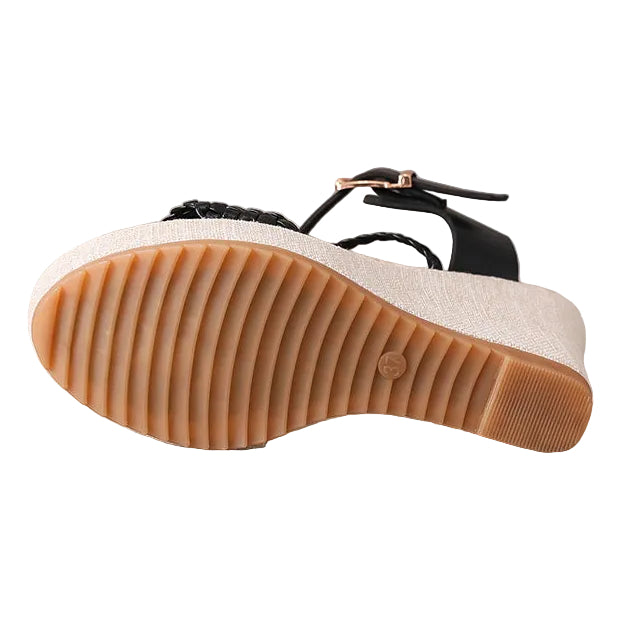 BRAIDED STRAP ESPADRILLE WEDGES