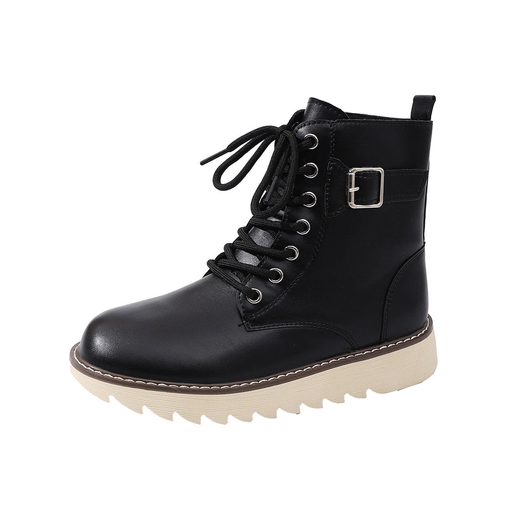 BUCKLE COMBAT BOOTS