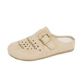 SUEDE LASER-CUT MULES