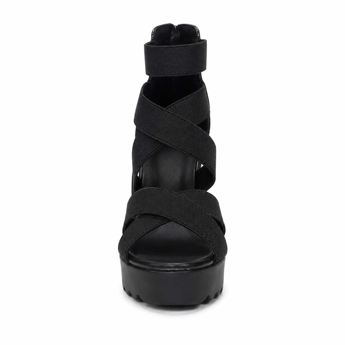 Women's Cross Strap Block Heels