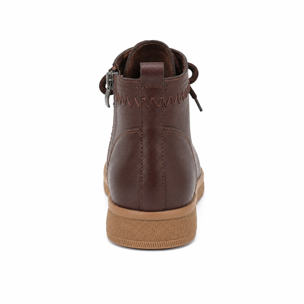 MOC-TOE ANKLE BOOTS