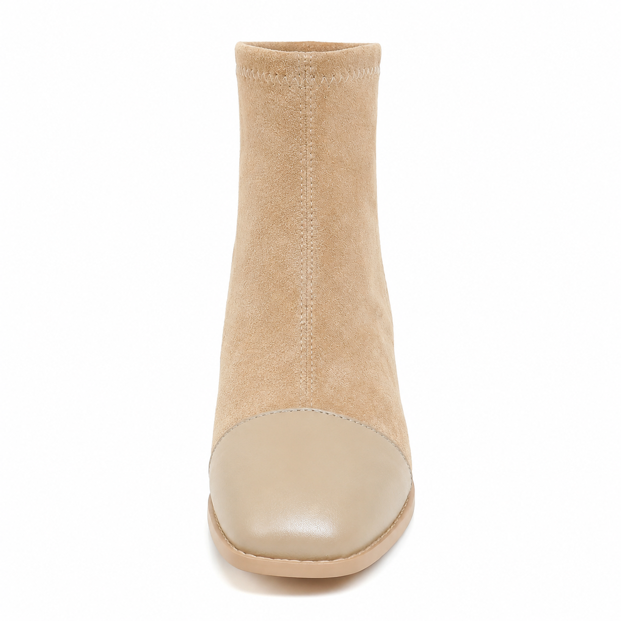 ROUND TOE BLOCK HEEL ANKLE BOOTS