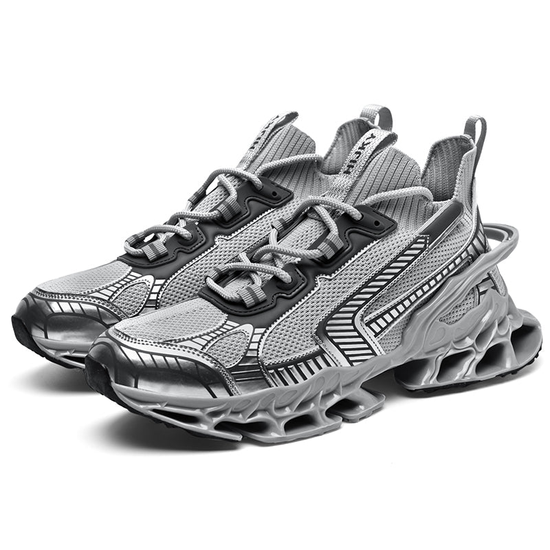 FUTURISTIC LACE-UP SNEAKERS