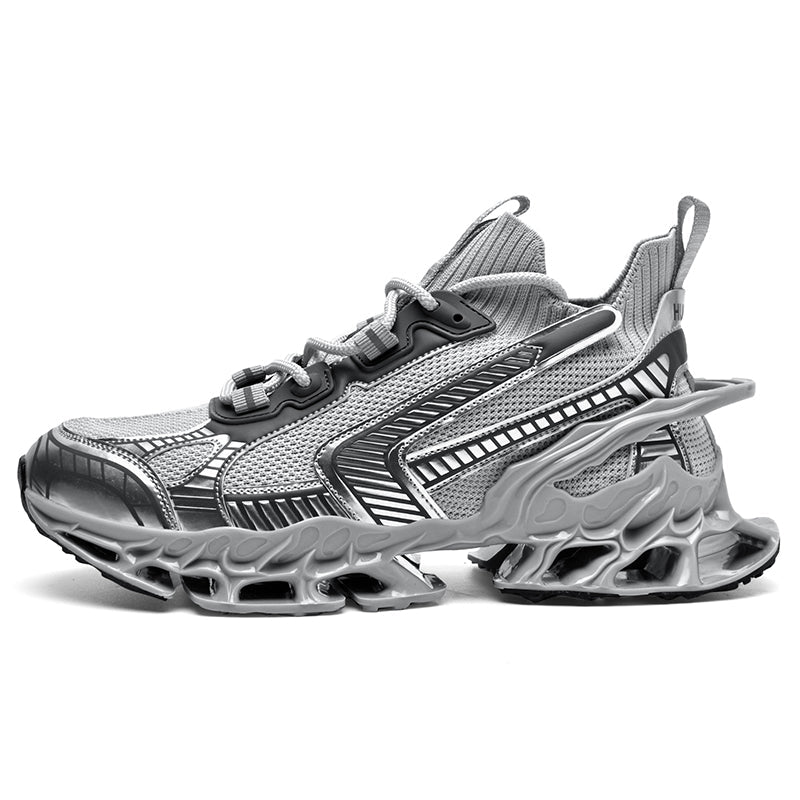 FUTURISTIC LACE-UP SNEAKERS