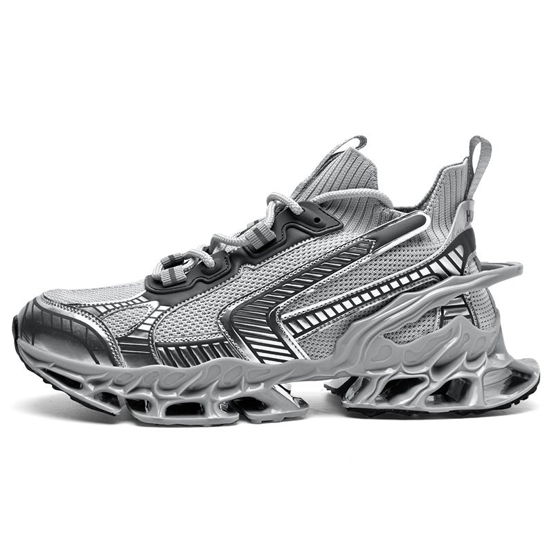 FUTURISTIC LACE-UP SNEAKERS