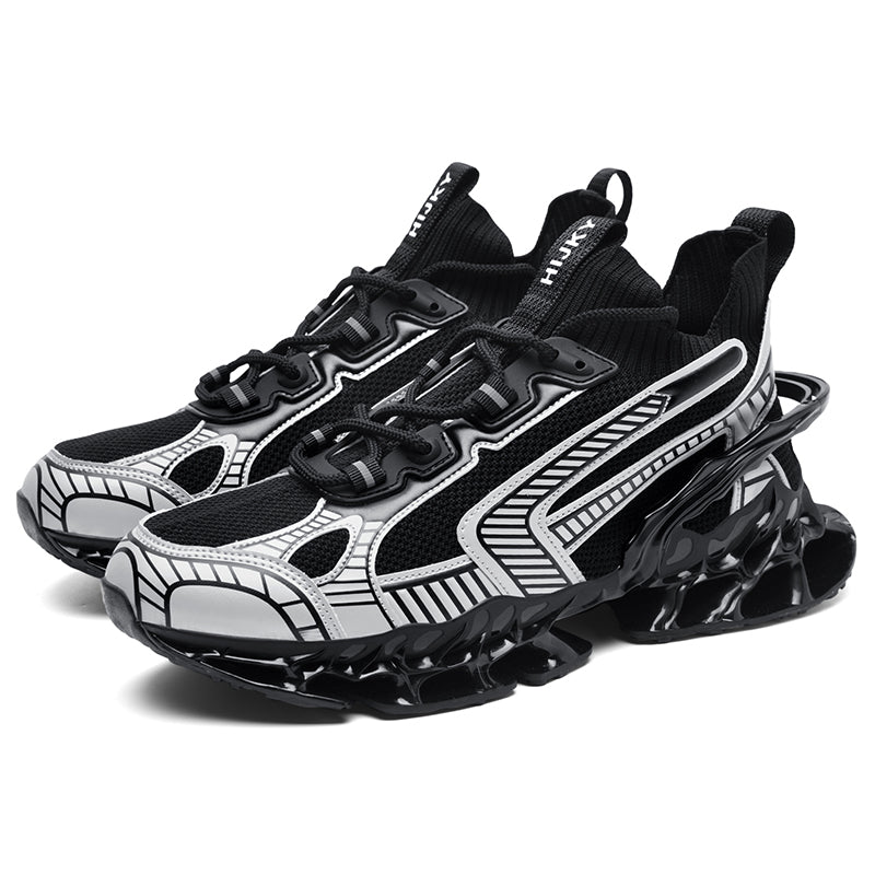 FUTURISTIC LACE-UP SNEAKERS