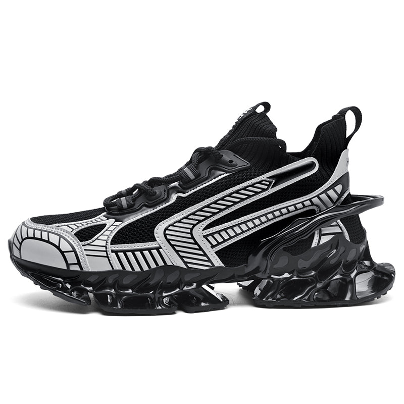 FUTURISTIC LACE-UP SNEAKERS