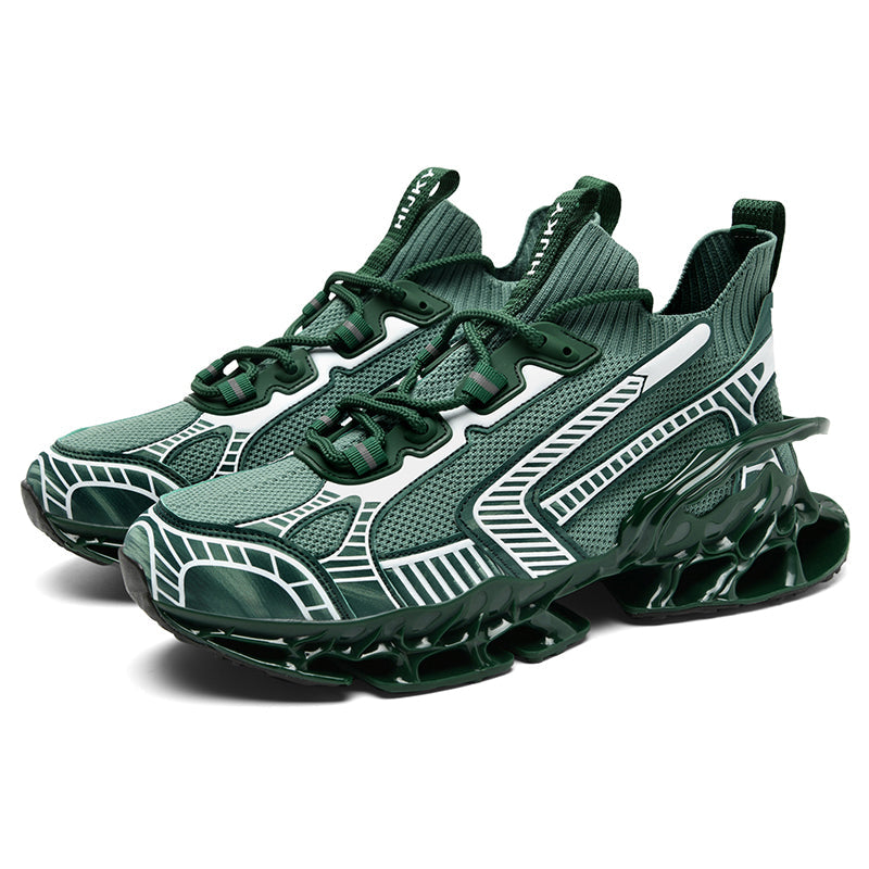 FUTURISTIC LACE-UP SNEAKERS