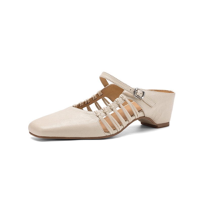 CRYSTAL SHEEPSKIN MARY JANE PUMPS
