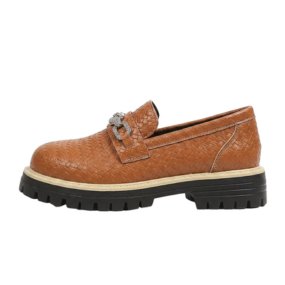 Women's Woven Texture Loafers