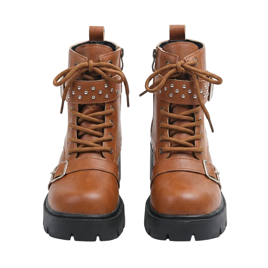 PUNK PLATFORM COMBAT BOOTS