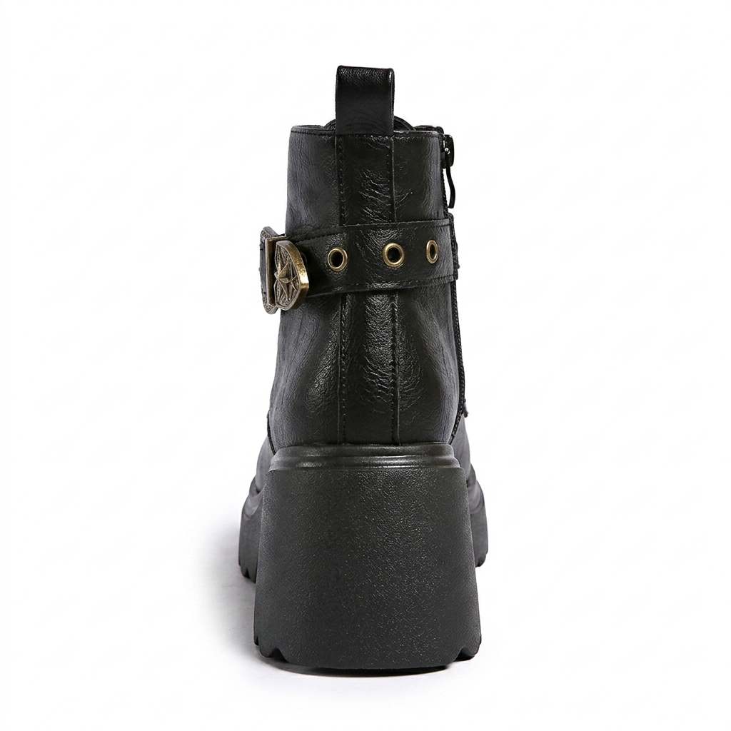 GOTHIC PLATFORM COMBAT BOOTS