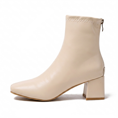 Women's Minimalist Square Toe Ankle Boots