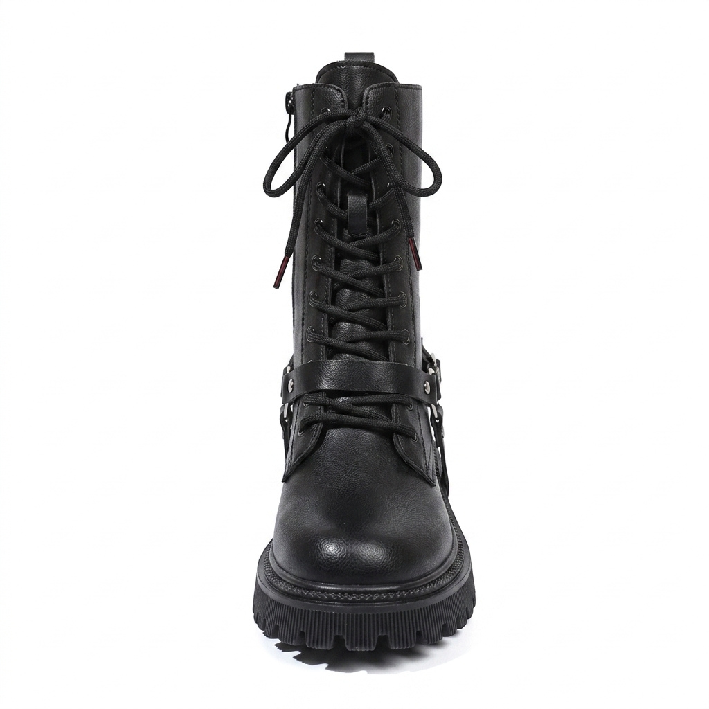 MID-CALF COMBAT BOOTS