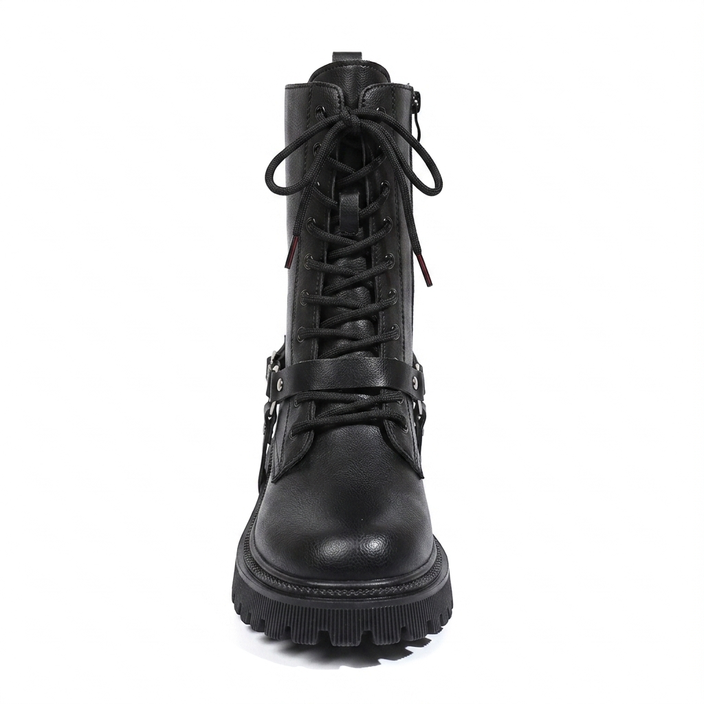 MID-CALF COMBAT BOOTS