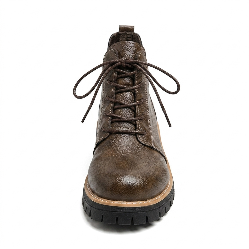 RETRO LACE UP ANKLE BOOTS