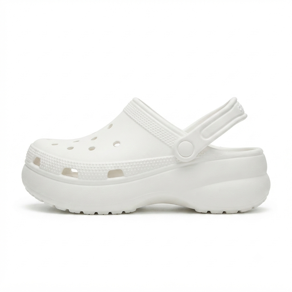 PLATFORM CLOGS WITH HEEL STRAP