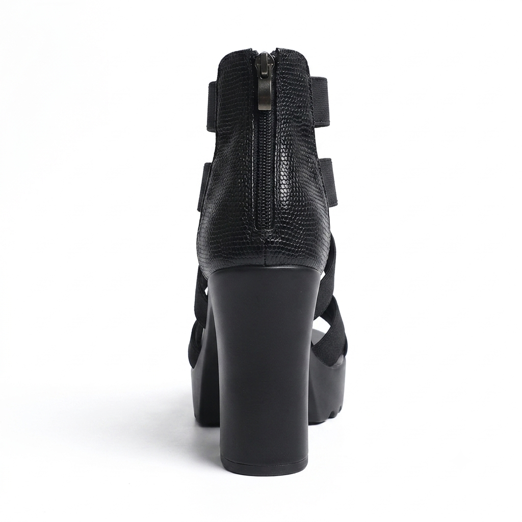 Women's Cross Strap Block Heels
