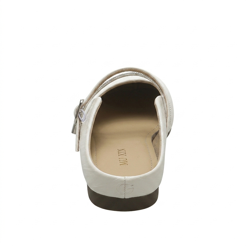 METALLIC BACKLESS MULES