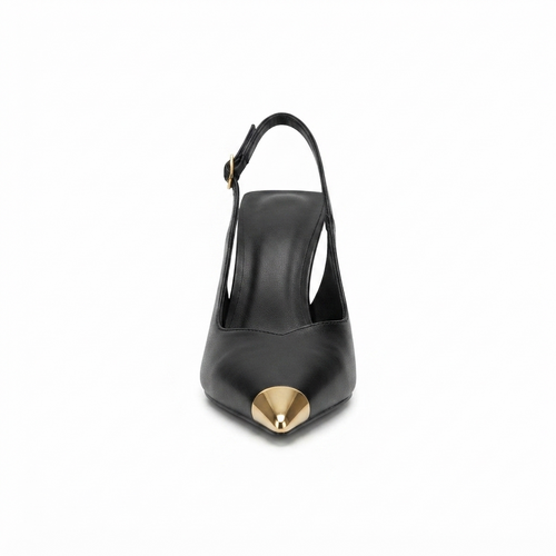 Women's Metal Cap Toe Slingback Heels