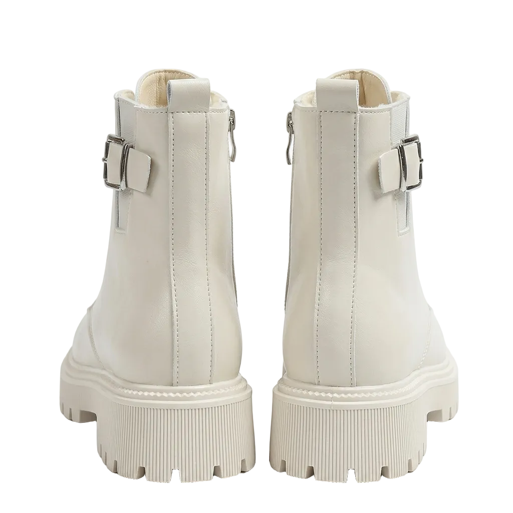 FAUX FUR WINTER COMBAT BOOTS
